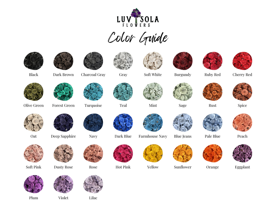 Luv Sola Flowers Color Guide