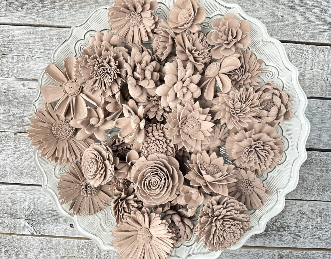 Sola Wood Flowers - Cocoa Dyed Flowers - Luv Sola Flowers