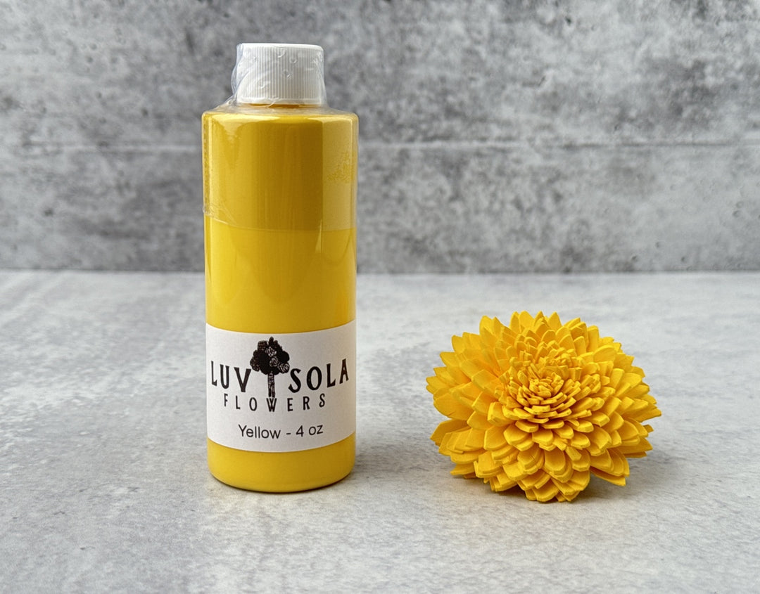 Wood Flower Dye - Yellow - Luv Sola Flowers