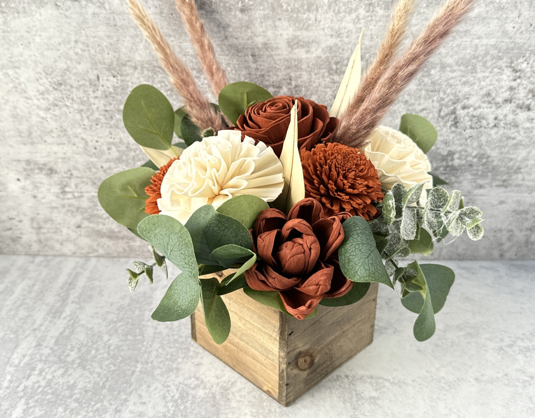 Sola Wood Flowers - Boho Style Wood Box - Luv Sola Flowers
