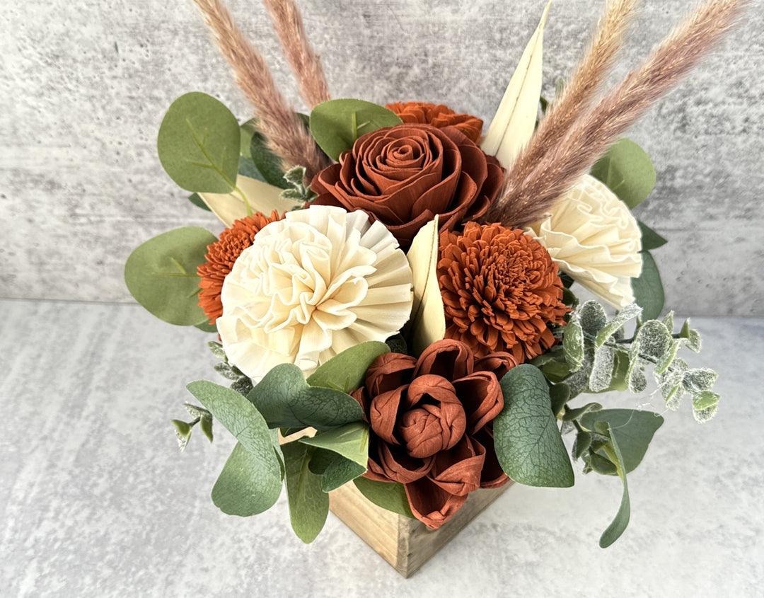 Sola Wood Flowers - Boho Style Wood Box - Luv Sola Flowers