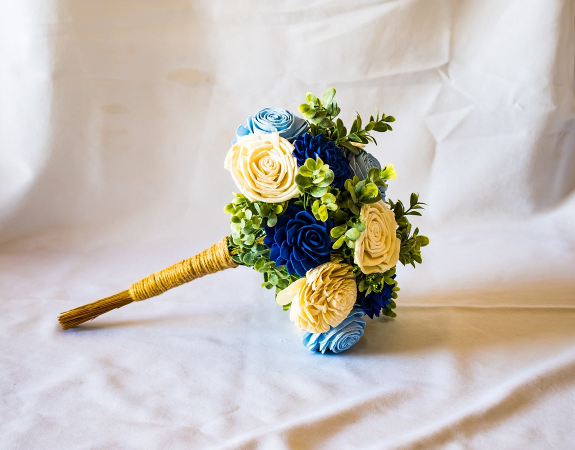 Sola Wood Flowers - Cool Blue Bouquet - Luv Sola Flowers