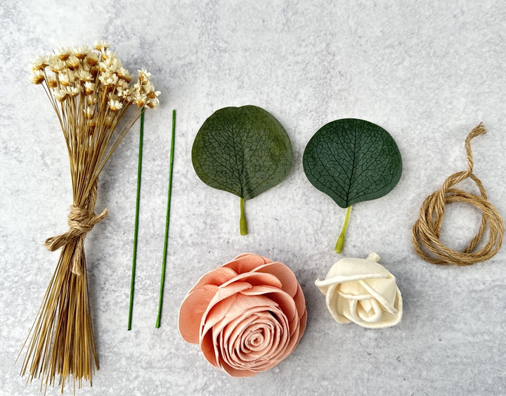 Sola Wood Flowers - Custom Boutonniere - Luv Sola Flowers