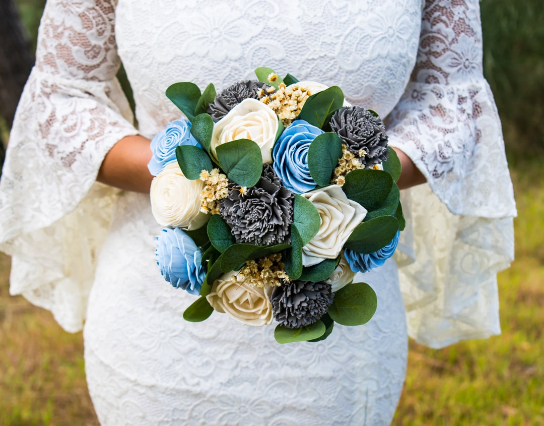 Sola Wood Flowers - Custom Medium Bridal Bouquet - Luv Sola Flowers