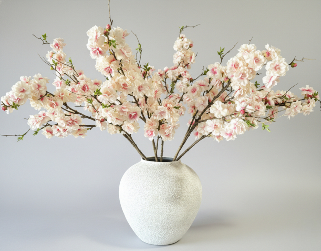 Faux Cherry Blossom - Blush - Lina Vase - Luv Sola Flowers