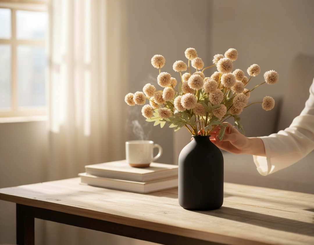 Faux Kiku Flower - Cream - Luv Sola Flowers