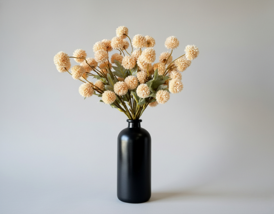 Faux Kiku Flower - Peach - Luv Sola Flowers