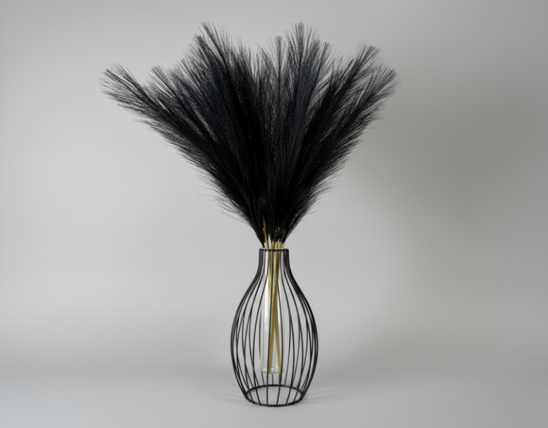 Faux Pampas Grass - Black - Luv Sola Flowers