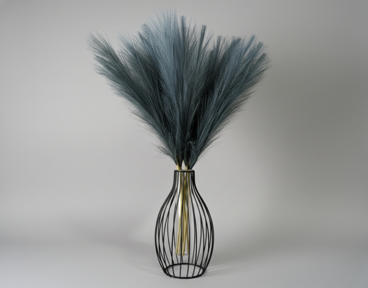 Faux Pampas Grass - Black Gray - Luv Sola Flowers