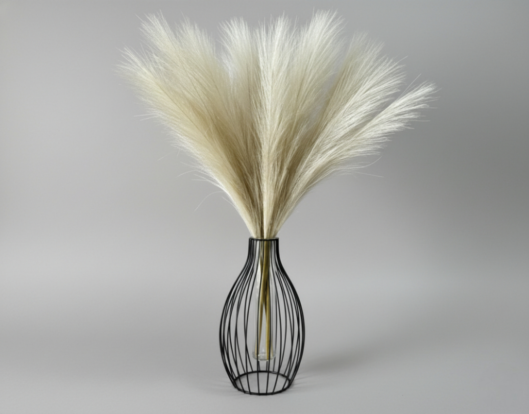 Faux Pampas Grass - Cream - Luv Sola Flowers
