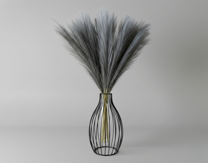Faux Pampas Grass - Gray - Luv Sola Flowers