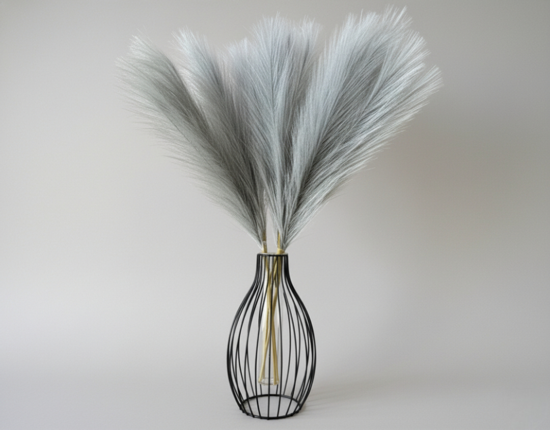 Faux Pampas Grass - Light Gray - Luv Sola Flowers