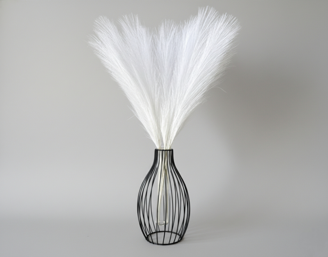 Faux Pampas Grass - White - Luv Sola Flowers
