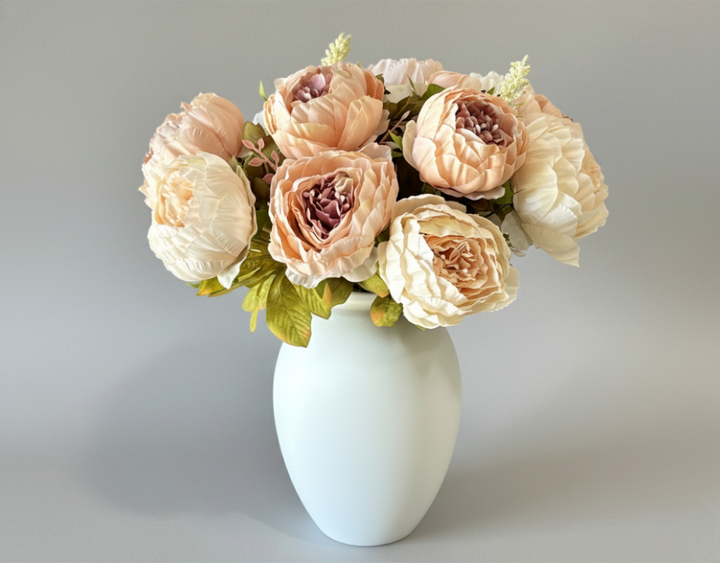 Faux Peony Arrangement - Blush - Luv Sola Flowers