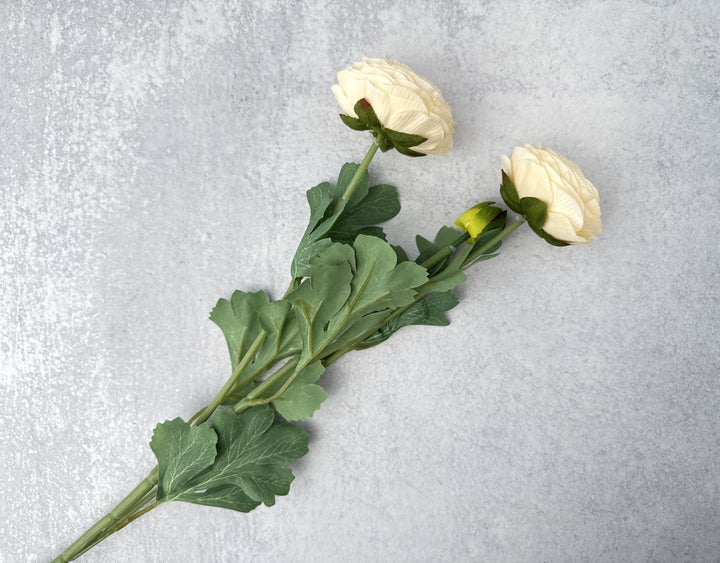 Faux Ranunculus - Cream - Luv Sola Flowers - Faux Filler