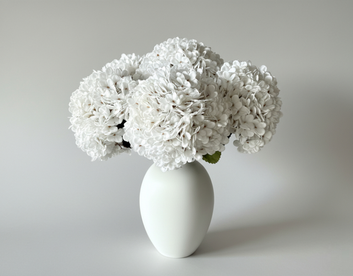 Faux Silk Hydrangea - White - Luv Sola Flowers
