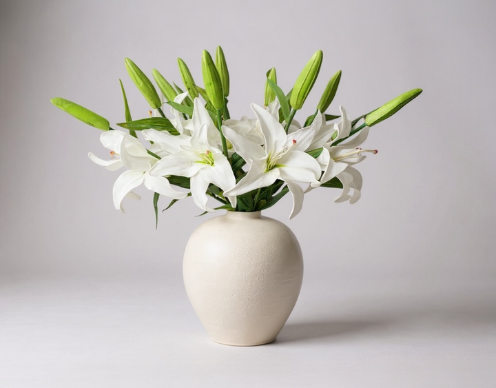 Kami Ceramic Vase - White - Luv Sola Flowers