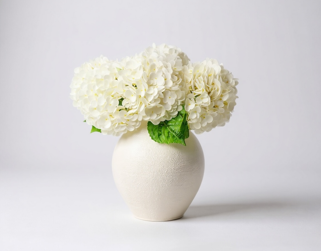 Kami Ceramic Vase - White - Luv Sola Flowers