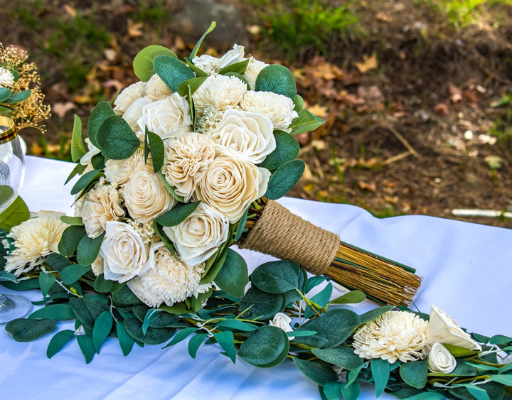 Sola Wood Flowers - Large Bridal Bouquet Raw - Luv Sola Flowers