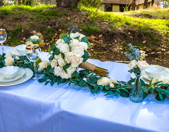 Sola Wood Flowers - Large Bridal Bouquet Raw - Luv Sola Flowers