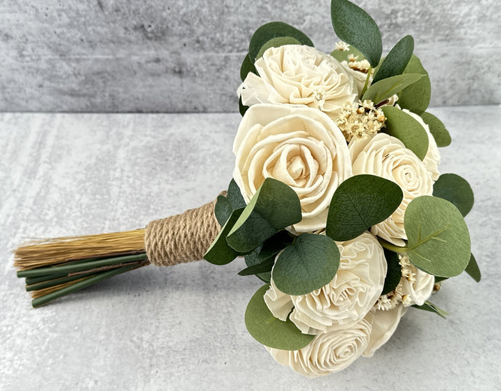 Sola Wood Flowers - Large Bridesmaid Bouquet Raw - Luv Sola Flowers