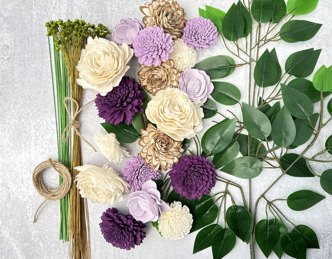 Sola Wood Flowers - Lavender Fields Bouquet - Luv Sola Flowers