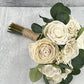 Sola Wood Flowers - Medium Bridesmaid Bouquet Raw - Luv Sola Flowers