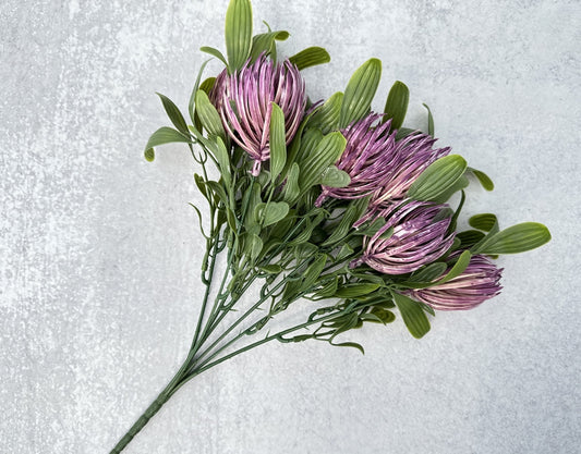 Pincushion Protea Bush - Luv Sola Flowers - Faux Filler