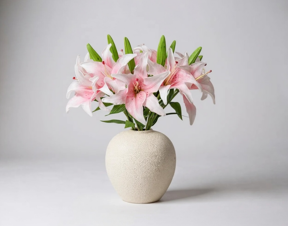Real Touch Asiatic Lily - Blush - Luv Sola Flowers - Faux Filler