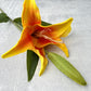 Real Touch Asiatic Lily - Orange - Luv Sola Flowers - Faux Filler