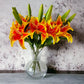 Real Touch Asiatic Lily - Orange - Luv Sola Flowers - Faux Filler