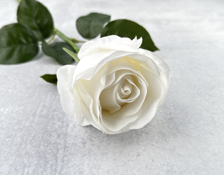 Real Touch Classic Rose - White - Luv Sola Flowers - Faux Filler