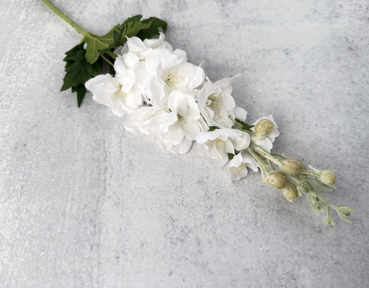 Real Touch Delphinium - White - Luv Sola Flowers - Faux Filler