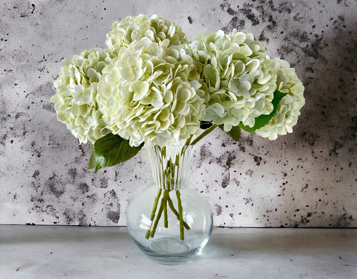 Real Touch Hydrangea - Light Green - Luv Sola Flowers - Faux Filler
