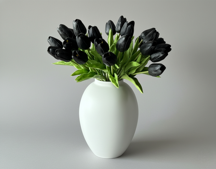 Real Touch Mini Tulip - Black - Luv Sola Flowers