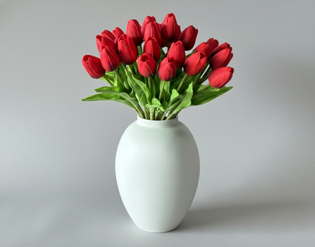Real Touch Mini Tulip - Red - Luv Sola Flowers