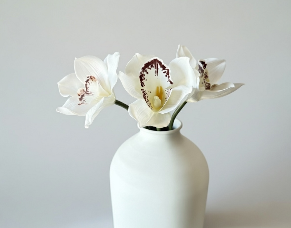 Real Touch Orchid - White - Luv Sola Flowers - Faux Filler