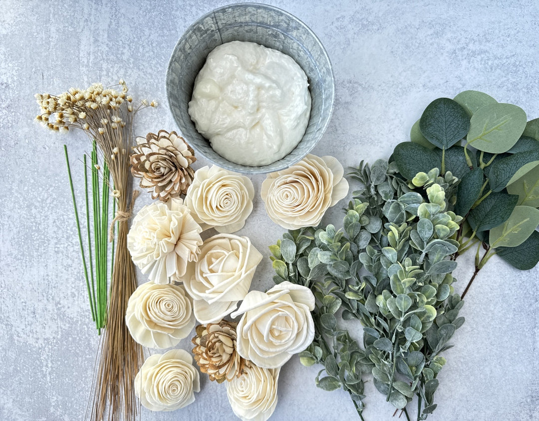 Sola Wood Flowers - Rustic Raw Tin - Luv Sola Flowers