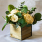 Sola Wood Flowers - Rustic Raw Wood Box - Luv Sola Flowers