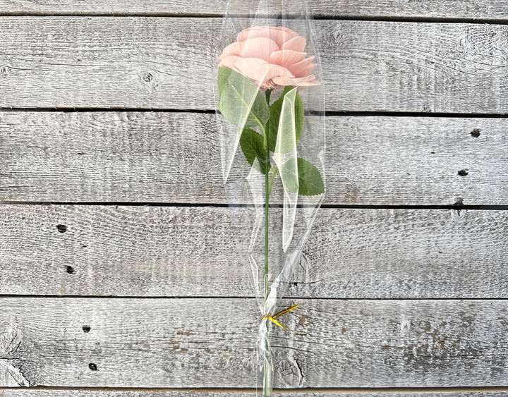 Sola Wood Flowers - Single Stem Rose Pink - Luv Sola Flowers