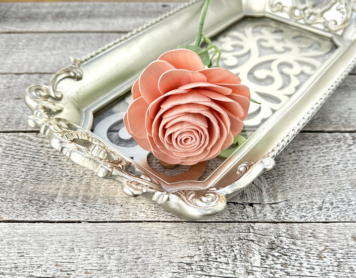 Sola Wood Flowers - Single Stem Rose Pink - Luv Sola Flowers