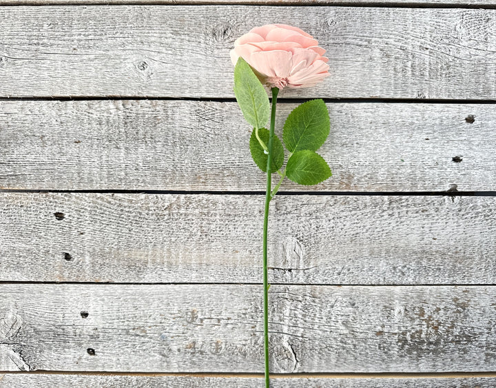 Sola Wood Flowers - Single Stem Rose Pink - Luv Sola Flowers