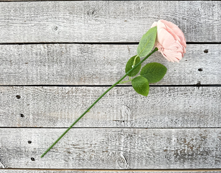 Sola Wood Flowers - Single Stem Rose Pink - Luv Sola Flowers