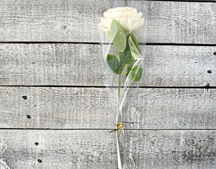 Sola Wood Flowers - Single Stem Rose Raw - Luv Sola Flowers