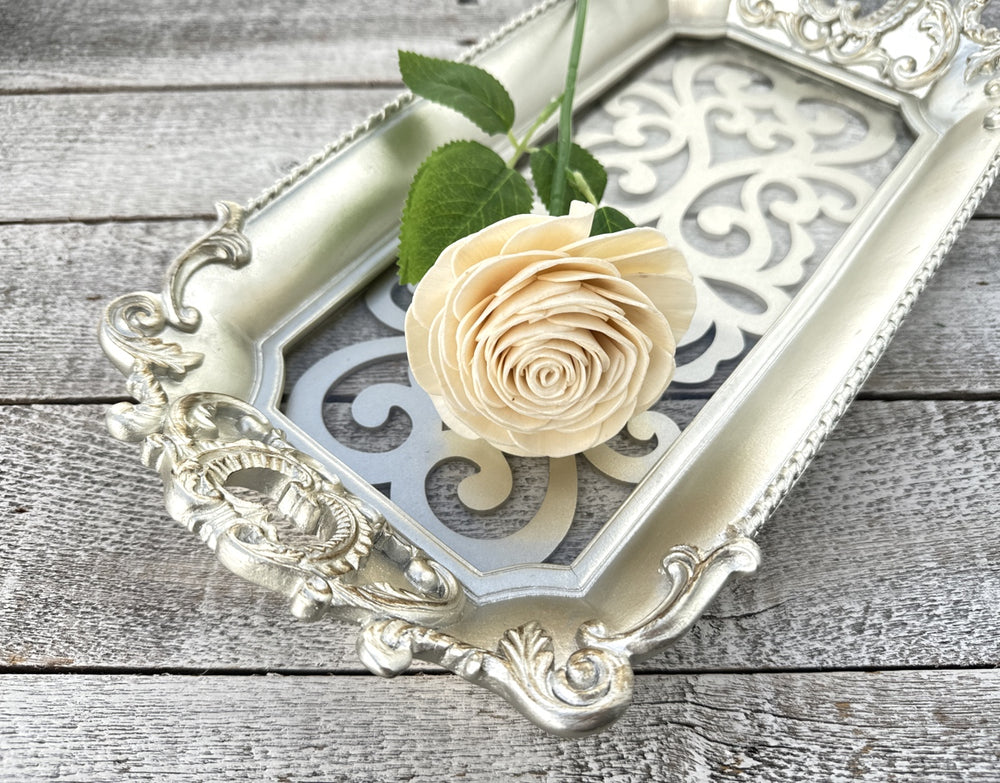 Sola Wood Flowers - Single Stem Rose Raw - Luv Sola Flowers