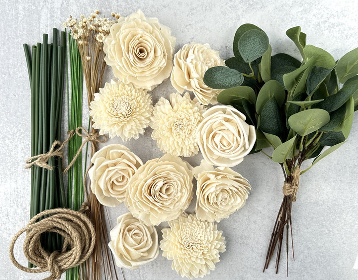 Sola Wood Flowers - Small Bridesmaid Bouquet Raw - Luv Sola Flowers