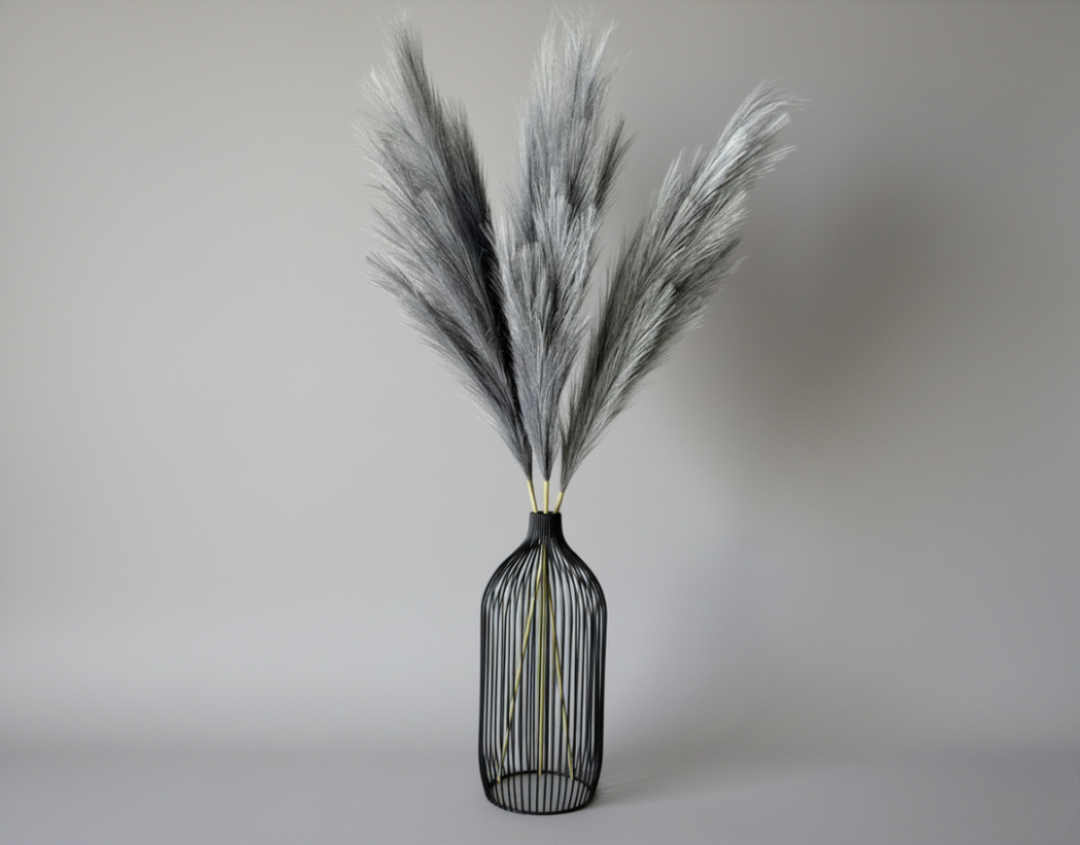 Tall Faux Pampas Grass - Gray - Luv Sola Flowers
