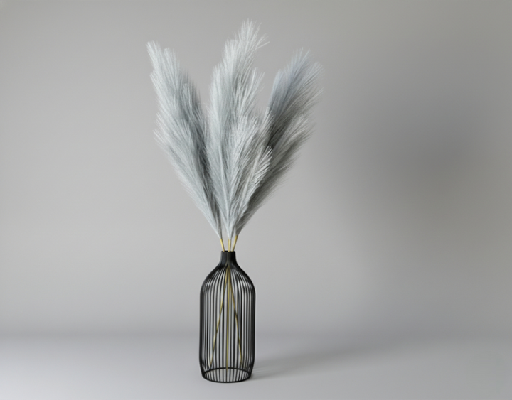 Tall Faux Pampas Grass - Light Gray - Luv Sola Flowers