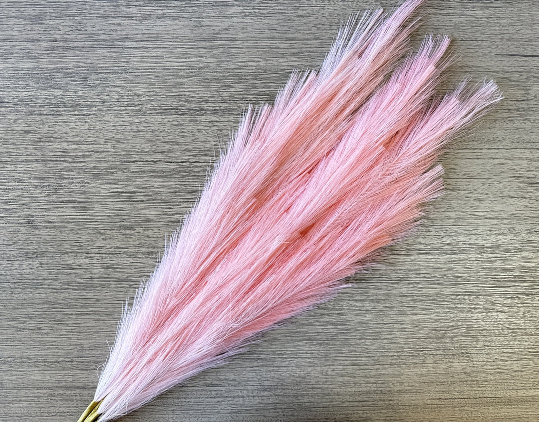 Tall Faux Pampas Grass - Plush Pink - Luv Sola Flowers