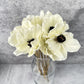 Real Touch White Anemone - Luv Sola Flowers - Faux Filler